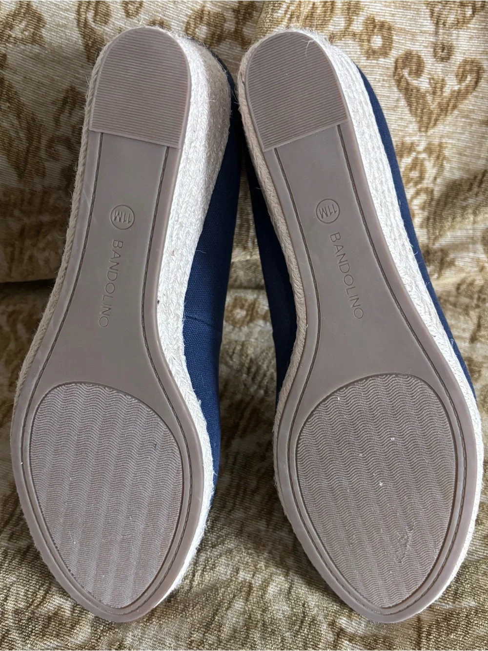 Bandolino Navy Espadrille New without Box Size 11
